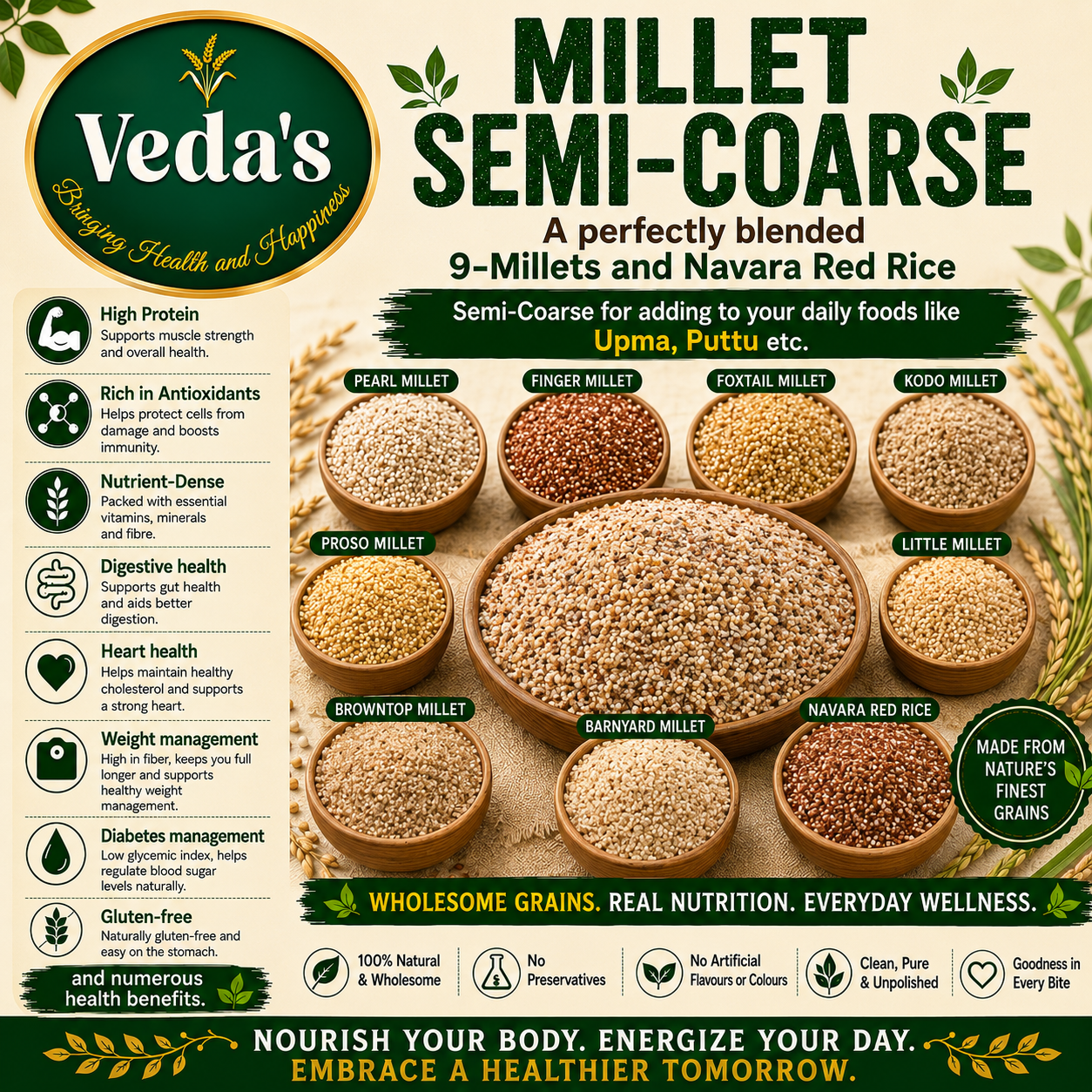Multi-Millet Semi Coarse Blend